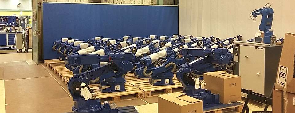 Склад роботов и запчастей в Казахстанском представительстве Yaskawa Motoman