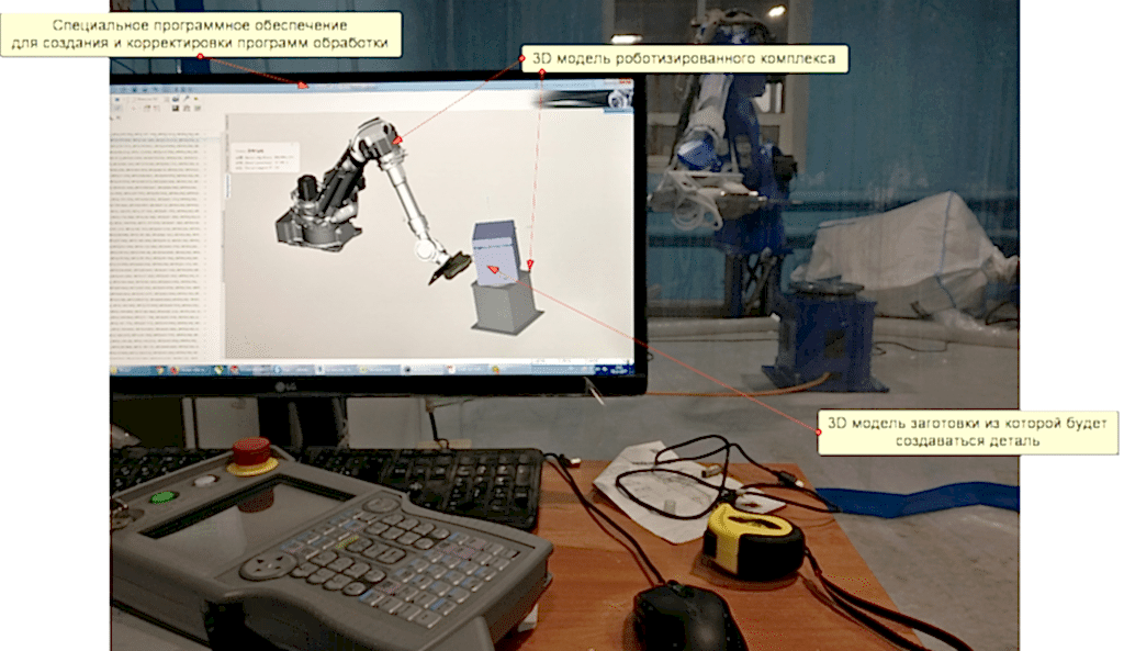 фрезерный робот (3d фрезерный станок), с CAM-системой PowerMill