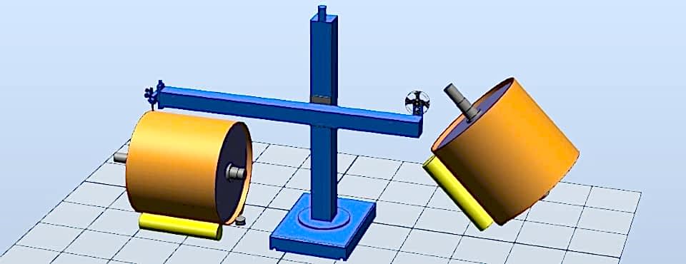 Колонна и позиционер для сварки конвейерных барабанов